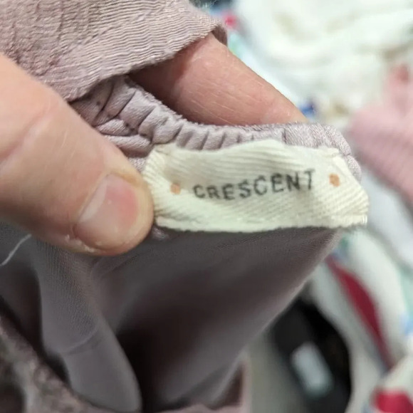 Crescent Embroidered Dusty Rose Dress - Large - Picture 3 of 6